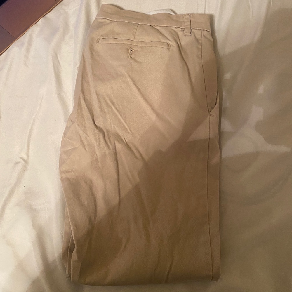 ST JOHNS BAY TEMP FLEX TAPER FIT KHAKI PANTS